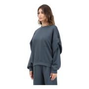 Grå Oversize Sweatshirt Casual Stil