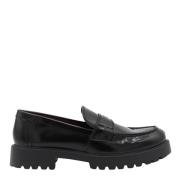 Sorte Læder Loafers