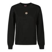 Almindelig sweatshirt med tigerprint