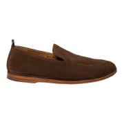 Blank Tobak Suede Loafer Letvægtsstruktur