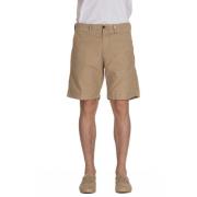 Beige Bomuld Bermuda Shorts