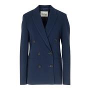 Dobbeltbrystet gabardine blazer