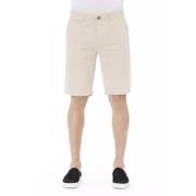 Moderne Beige Bomuld Bermuda Shorts