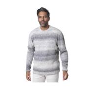 Alpaca blanding grå og beige sweater