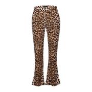 Leopard Flared Bukser Lux Leo