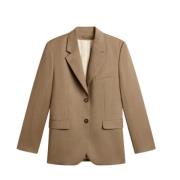 Tortora Uld Dobbeltbrystet Blazer