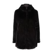 Vendbar Faux Fur Frakke