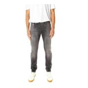 Slim Fit Mid Waist Jeans