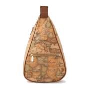 Klassisk Geo Print Unisex Skuldertaske