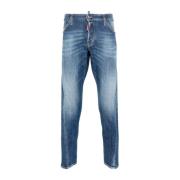 Marineblå Skinny Cut Denim Jeans