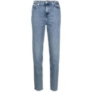 Blå Skinny Jeans Gramercy Tapered Stil