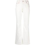 Hvide Flare Jeans Sugar Rush Stil