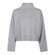 Grå Melange Stintino Turtle Neck Sweater