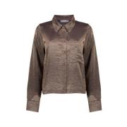 Metallic Kobber Bluse