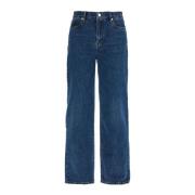 Højtaljede Cropped Ankel Jeans