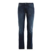 Slim Fit Denim Jeans Mørkeblå