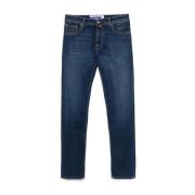 Slim Cut Indigo Blue Denim Jeans