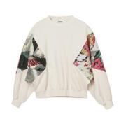 Blomstret Sweatshirt