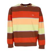 Stribet Crewneck Sweatshirt Sepia Multi