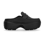 Sort Stomp Loafer Trendy Slip-on Design