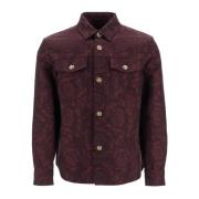 Barok Jacquard Overshirt med Medusa Knapper