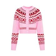 Nordisk-inspireret uld strik cardigan