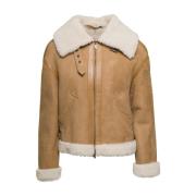 Brun Shearling Jakke