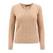 Broderet Logo Uld Cashmere Sweater