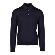 Cashmere Seta Strikket Polo Skjorte