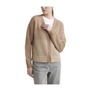 Uld, silke, cashmere, alpaca åbenvævet cardigan