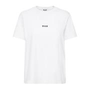 Bomuld Crewneck T-shirt med Logo Print