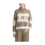 Alpaca, uld og paliet sweater