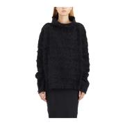 Mohair og uld turtleneck sweater