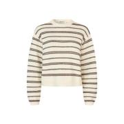 Stribet Oversized Knit Sweater