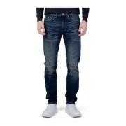 Blå Slim Fit Bomuld Jeans