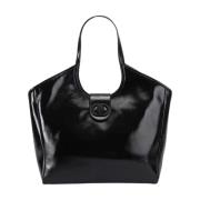 Sort Patent Chelsea Tote Taske