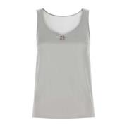 Grå Satin Tank Top