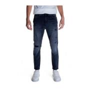 Sort Bomuld Stretch Jeans & Pant