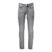 Slim Taper Denim Jeans Grå