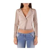 Stilfuld Beige Dame Blazer