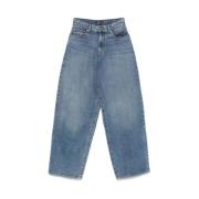 Klassiske Imperial Blue Jeans med Logo Patch