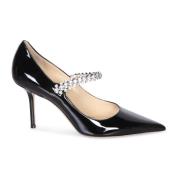 Sorte højhælede pumps elegant stil