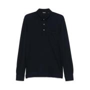 Midnight Blue Polo Sweater