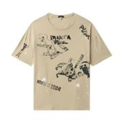 Khaki Paint Splatter Stamp Relaxed Tee