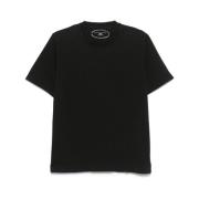 Sort Crew Neck Kortærmet T-shirt