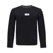 Broderet Logo Patch Uld Sweater