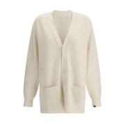 Cashmere V-Neck Cardigan med Lommer