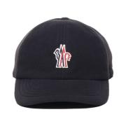 Sort Baseball Hat med Frontlogo