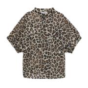 Leopard Print Sommerbluse