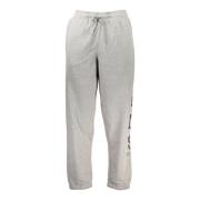 Sporty Grå Herre Sweatpants med Elastisk Talje